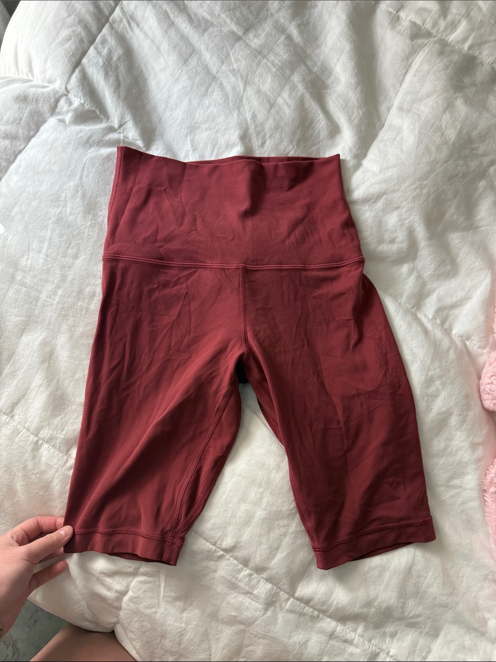 lululemon athletica High-Rise Bike Shorts in Burgundy